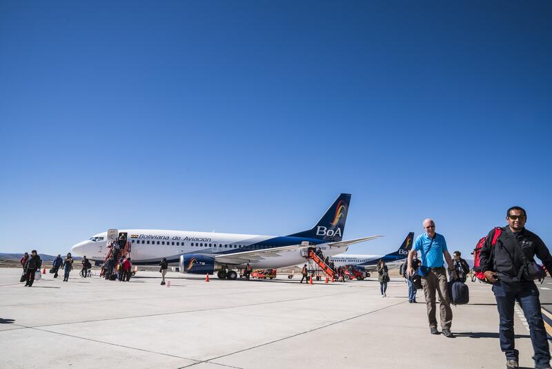 Um unsere Akklimatisierung optimal zu gestalten, reisen wir mit einem kurzen Inlandflug bis nach Sucre auf 2800m ü.M.