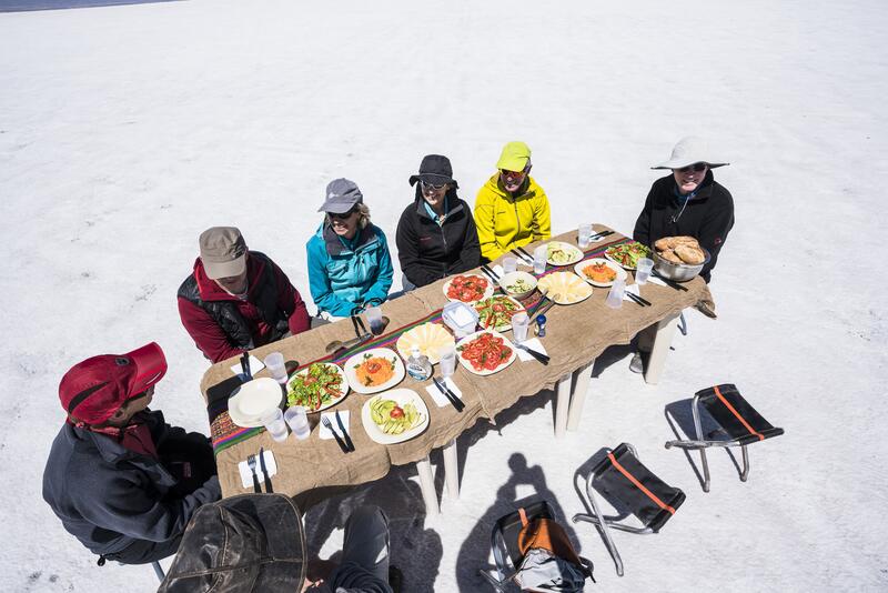Das Mittagessen auf dem Salzsee!