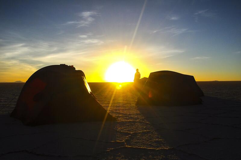 Auch die Morgenstimmung auf dem Salar...