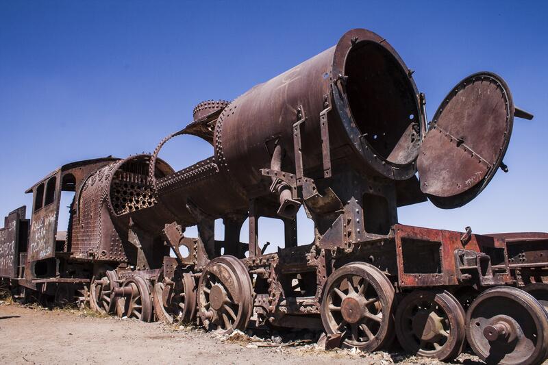 Am Nachmittag schauen wir beim Eisenbahnfriedhof...