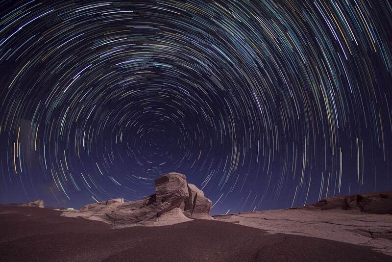 Startrails Startrails im Steinwald © Jonas Lambrigger